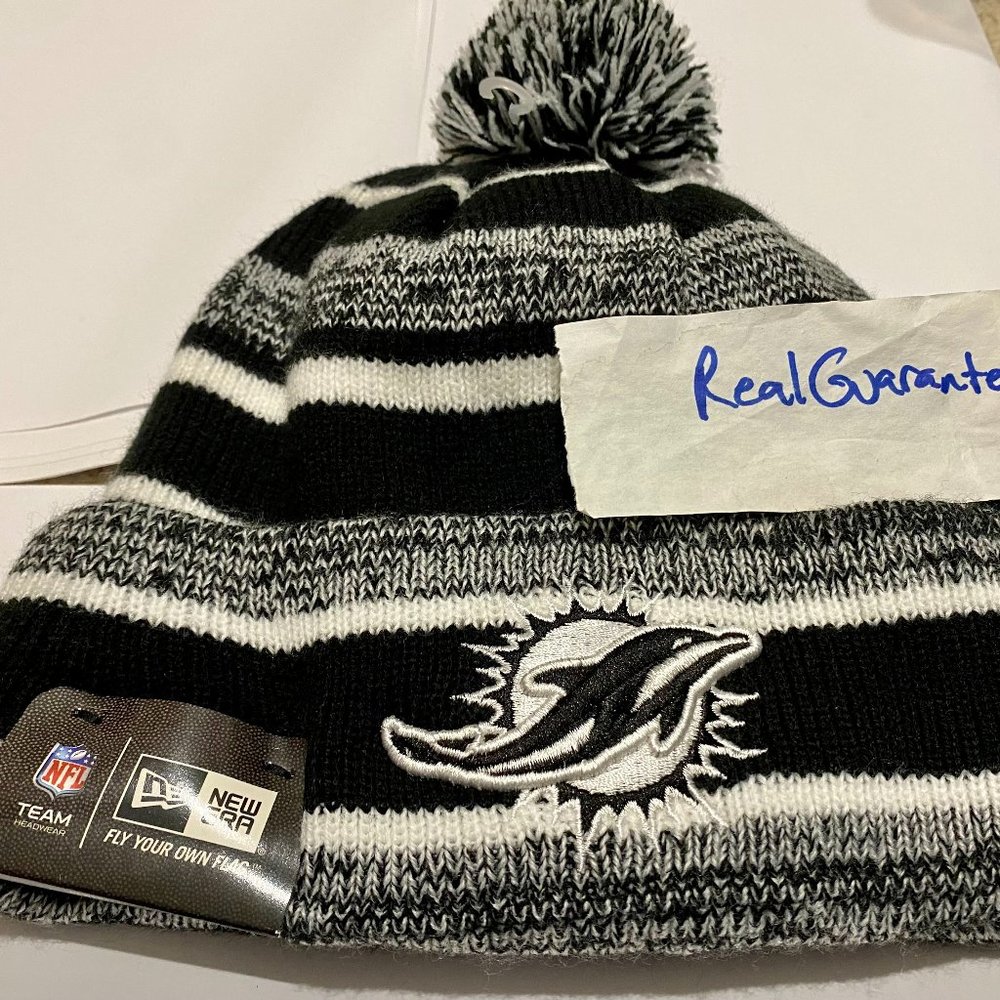 RARE Nwt 100% New Era Miami Dolphins 2014 Sport Knit Hat NFL Cap Tua Beanie